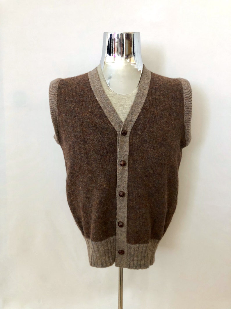 button down sweater vest