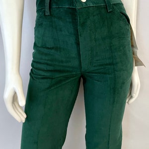 Vintage 70's Deadstock, Maverick, Green, Corduroy, Pants Size 2 image 4