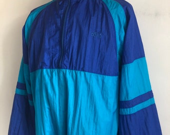 Vintage 90's Asics Jacket Nylon Windbreaker (XL) - Etsy