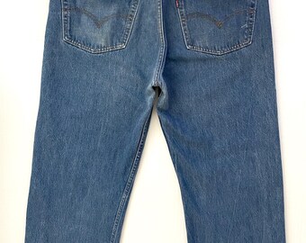 90's Levi's 501 Jeans USA, Button Fly, Denim (W36) - Etsy