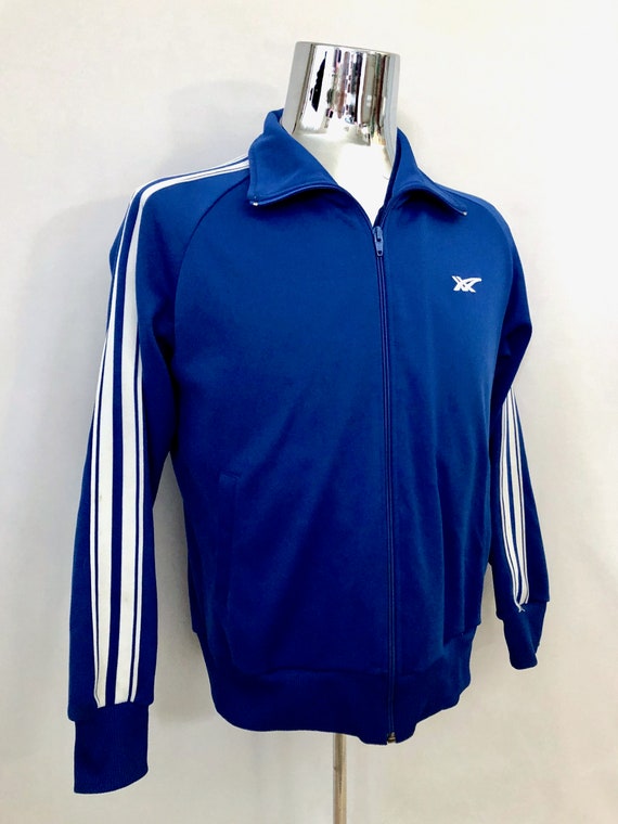 Vintage 80's Asics, Blue, Zip Up, Track Jacket (S) - image 2