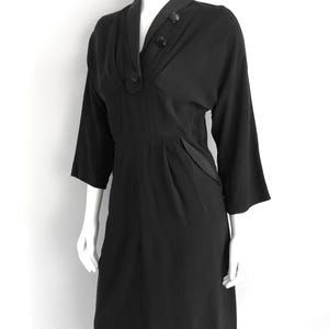 Vintage 60&#39;s Schwarzes Etuikleid (Größe 6)