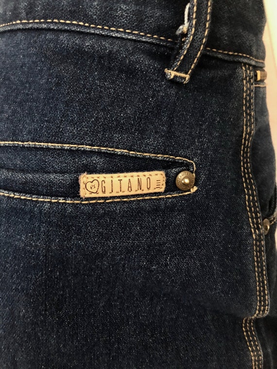 Vintage 80's Gitano Jeans, High Waisted, Dark Was… - image 10