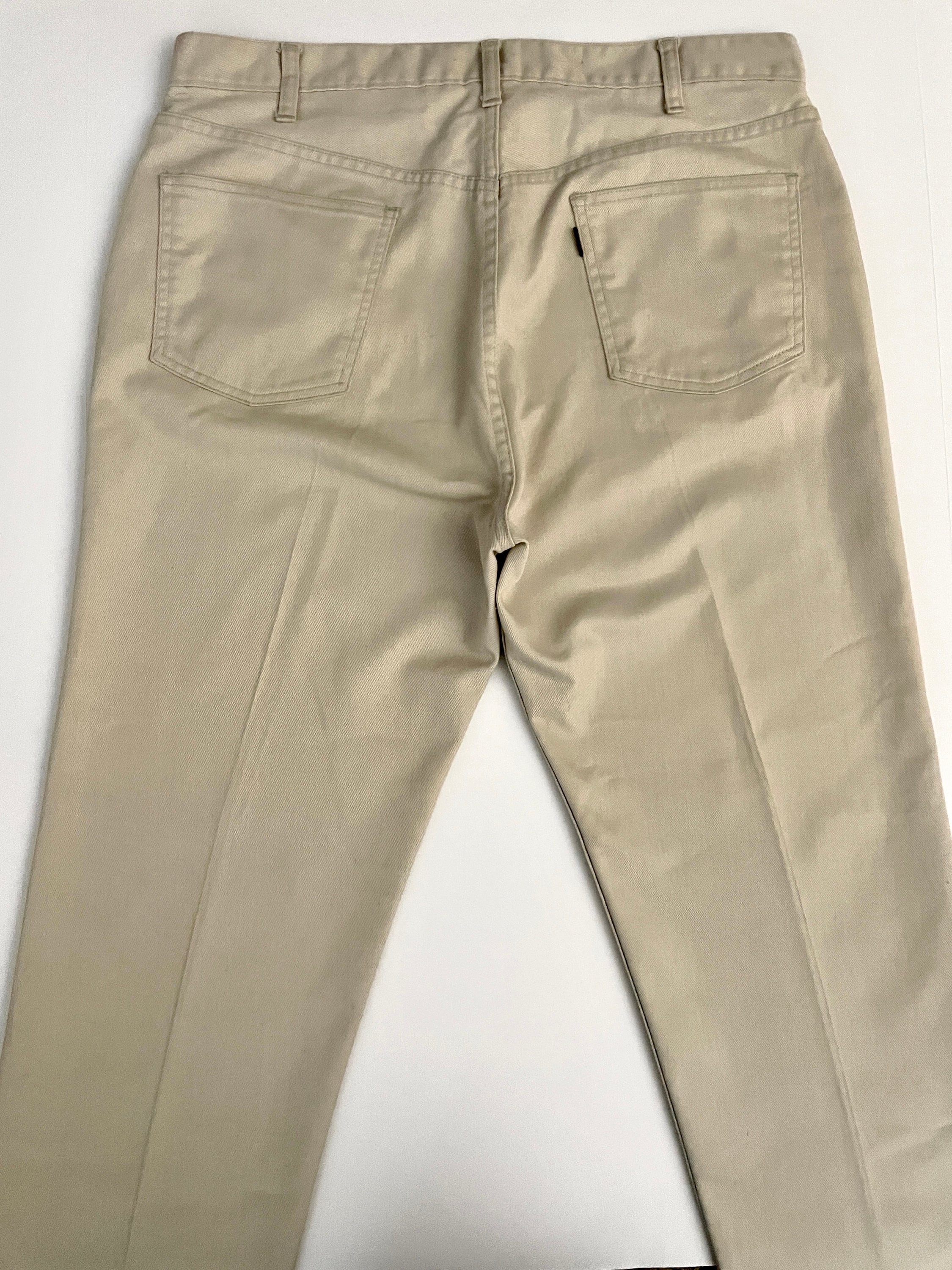 Vintage 70's Big E Levi's, Sta-prest, off White, Relaxed Fit Vintage 70's Big E Levi's, Sta-prest, off White, Relaxed Fit