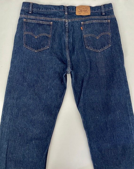 Vintage 70's Levi's 505 Jeans, Straight Leg, Oran… - image 8