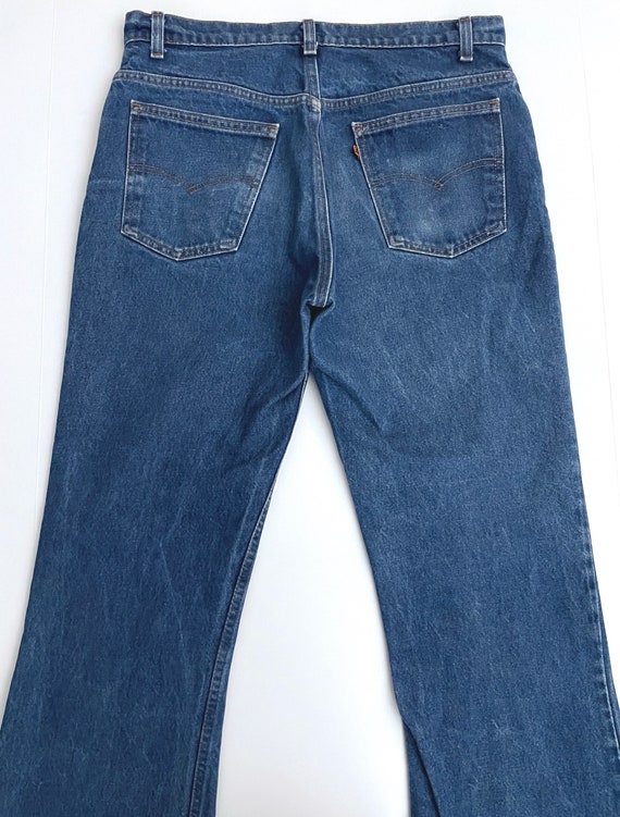 80's Levi's 646 Jeans, Bell Bottom, Orange Tab, D… - image 9