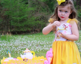 Belle Dress, Princess Belle Dress, Beauty and the Beast Dress, Princess Belle Birthday Dress, Belle Vacation Dress, Princess Belle Outfit