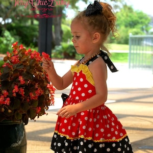 Minnie Mouse Dress, Minnie Mouse Outfit, Minnie Mouse Dress, Minnie Girls Dress,  Minnie Mouse Party Dress, Minnie Mouse Birthday Dress