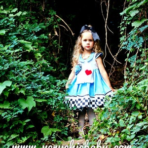 Alice in Wonderland Costume, Alice in Wonderland Dress, Alice in Wonderland Girls Costume, Alice in Wonderland Birthday Dress