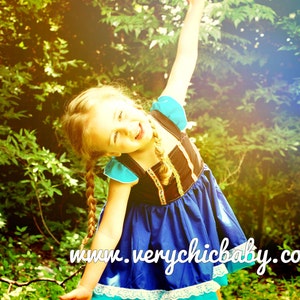 Anna Frozen Costume, Frozen Anna Dress, Princess Anna Dress, Anna Birthday Outfit, Amma Dress,  Anna birthday costume, Anna birthday dress