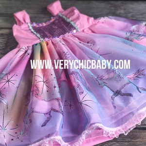 Unicorn Dress, Unicorn Birthday Dress, Unicorn Party Dress