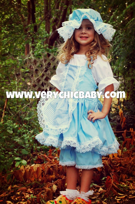 Girls Ruffled Alice In Wonderland Inspired Costume