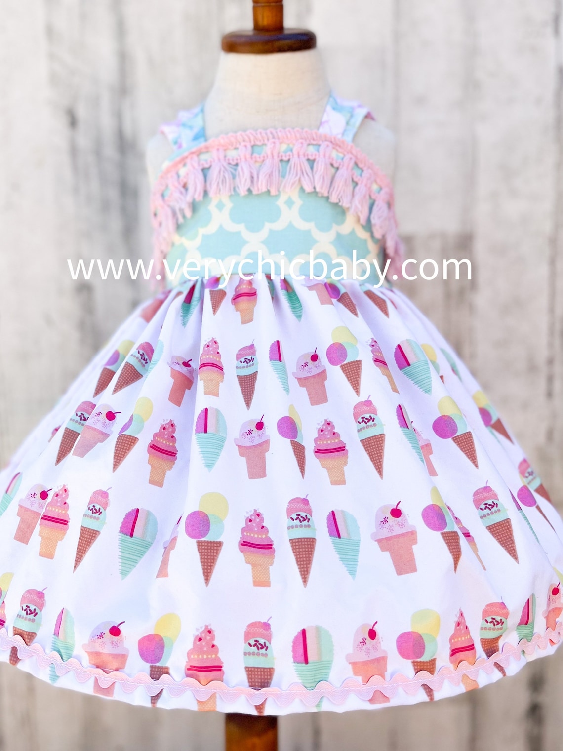 ice-cream-dress-ice-cream-birthday-dress-ice-cream-party-etsy