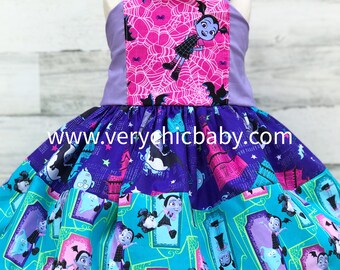 Vampirina Dress, Girls Vampirina Dress, Vampirina Birthday Dress, Vampirina Birthday Outfit, Vampirina Outfit, Vampirina Costume, Vampirina