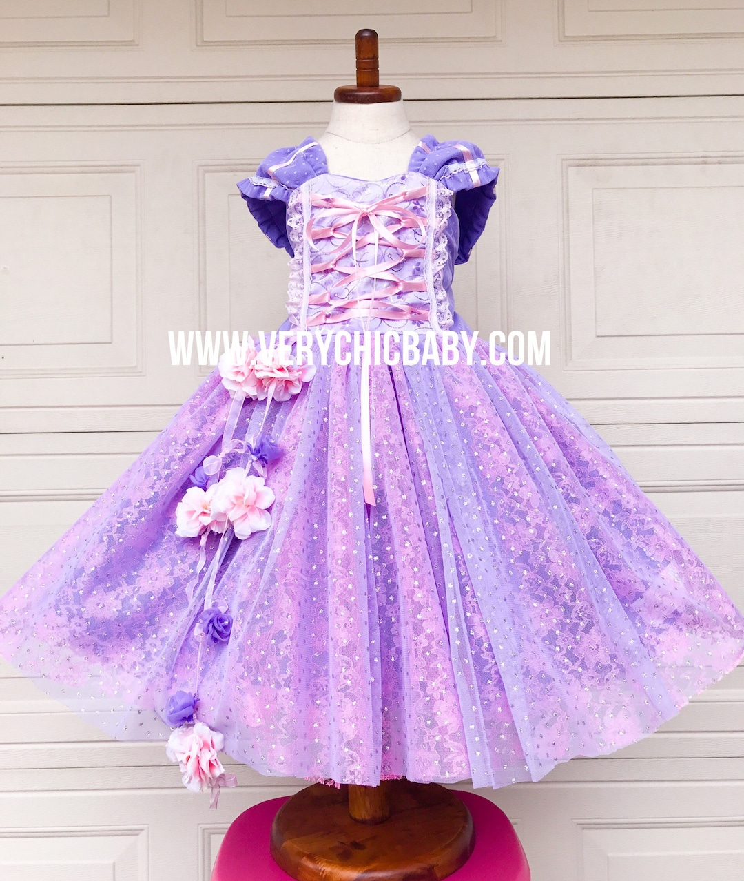 rapunzel birthday dress Handmade Tulle Rapunzel Dress: Gold Trim Birthday Party Costume