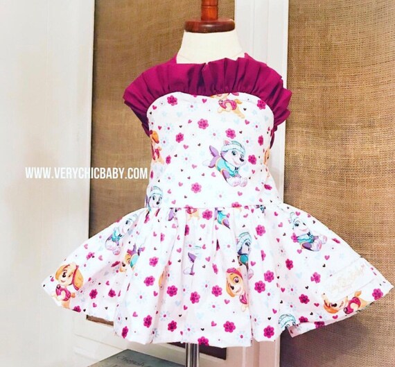 paw patrol girl birthday dress