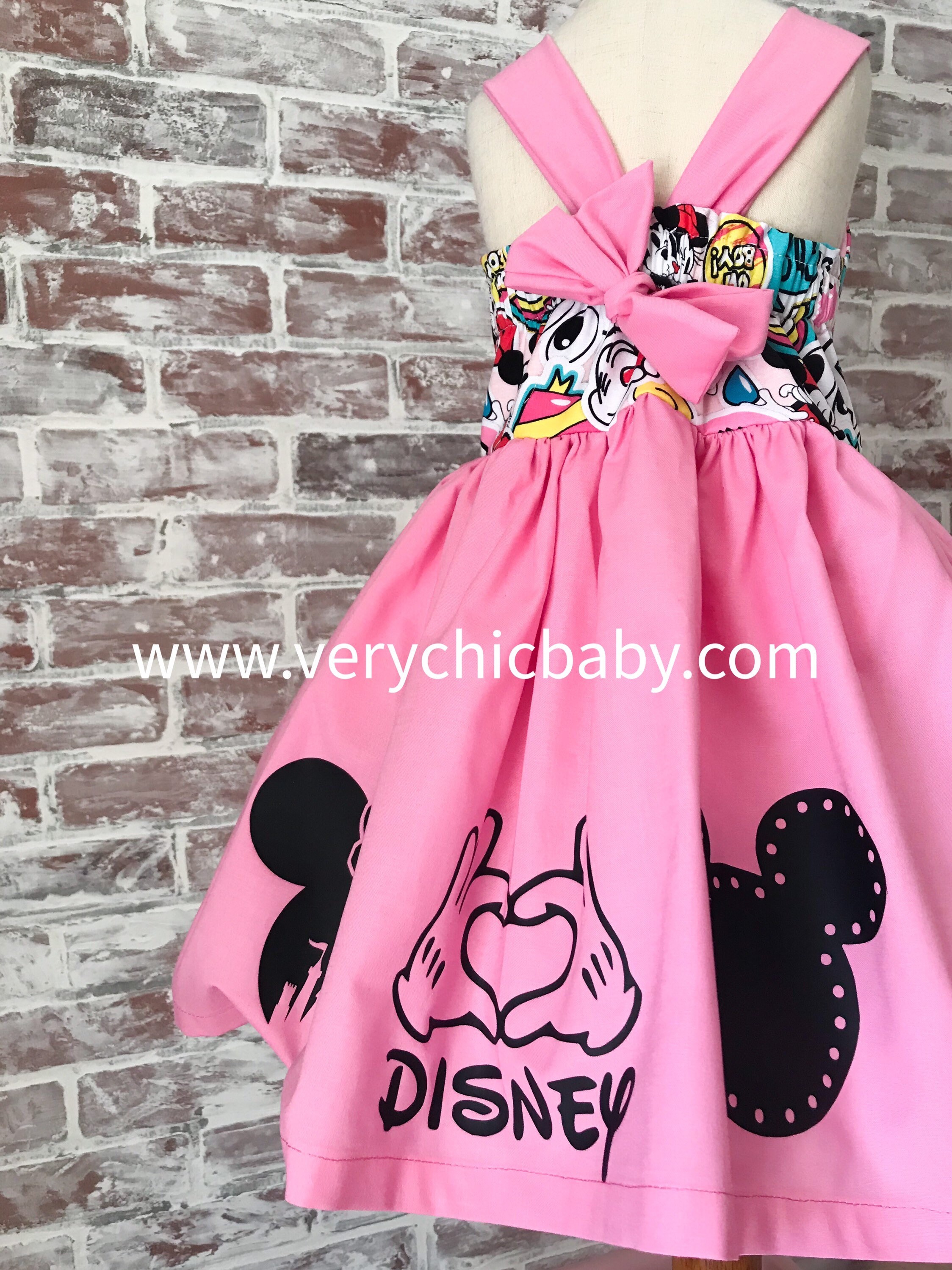 Minnie Mouse Inspired Birthday Dress, Vacation Outfit Minnie Mouse Inspired Birthday Dress, Vacation Outfit