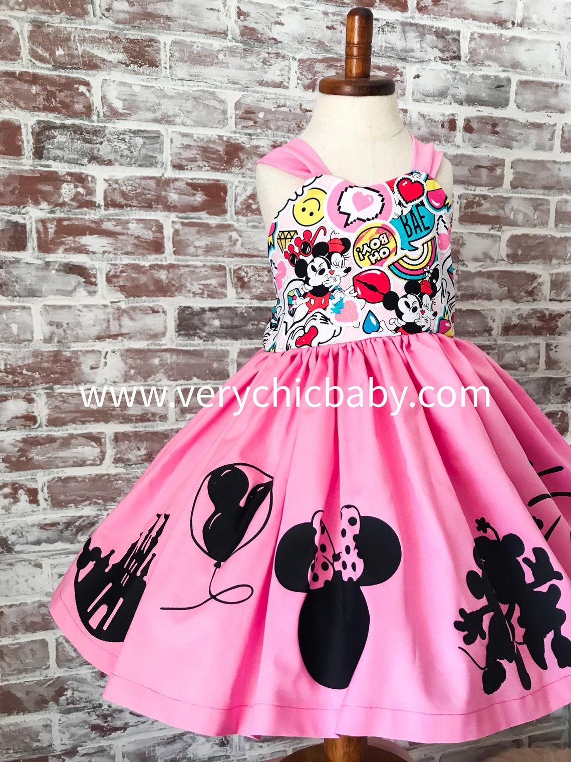 Minnie Mouse Dress Pink Minnie Dress Minnie Mouse Birthday | Etsy