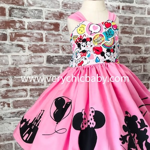 Minnie Mouse Dress, Minnie Mouse Birthday Outfit, Mickey Mouse Dress, Minnie Mouse Birthday Outfit