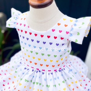 Rainbow Dress, Ready to Ship!!!
