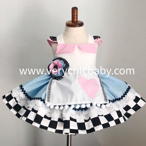 Vestido de Alicia en el país de las maravillas, vestido rosa de Alicia en el país de las maravillas, vestido de Alicia en el país de las maravillas para niñas