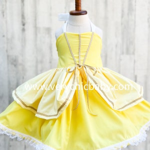 Princess twirly belle costume, belle dress, belle girls costume, belle dress girls, princess belle birthday dress