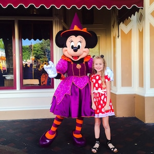 Minnie mouse halloween costume, knit minnie costume, minnie mouse dress