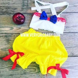 Snow White Bloomkini, Snow White Outfit, Snow White Baby Outfit, Snow White Birthday Costume, Snow White Costume, Snow White Girls