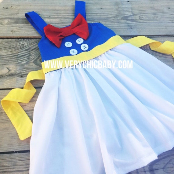 Donald Duck Dress Donald Duck Costume Donald Duck Birthday Girls Donald Duck Dress