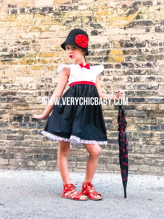 Mary Poppins Costume, Mary Poppins Costume Girls, Mary Poppins