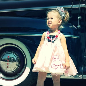 Poodle Dress, Poodle Skirt Dress,Sockhop Dress, Fifities Dress, Grease Dress, Pink Ladies Dress
