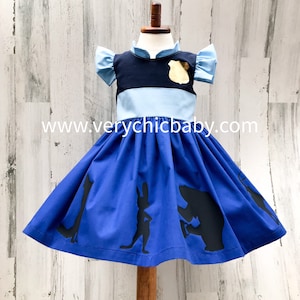 Zootopia Dress, Judy Hopps Costume, Zootopia Birthday Dress, Judy Hopps Dress