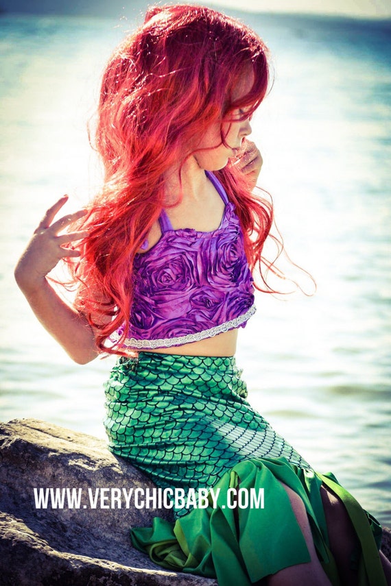 Vestido de Ariel Vestido de La Pequena Sirena Traje de pequena sirena Traje de princesa Ariel Traje de cumpleanos de la sirenita Ariel cumpleanos Etsy Espana