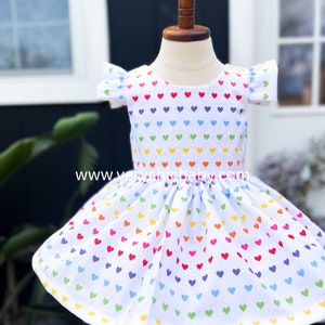 Rainbow Birthday Dress, Rainbow Dress Girls