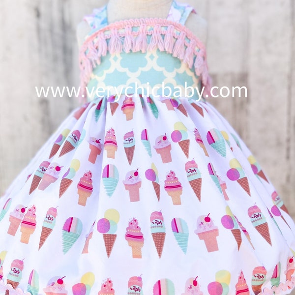 Robe d'anniversaire crème glacée, Robe crème glacée, Robe de soirée crème glacée, Robe crème glacée, Robe Candyland, Robe d'anniversaire, Robe de soirée bonbon