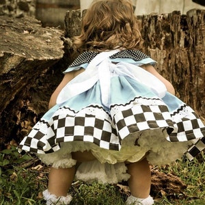 Alice in Wonderland Dress, Alice in Wonderland Costume, Alice in Wonderland Girls Dress, Alice in Wonderland Birthday Outfit, Alice Dress image 5