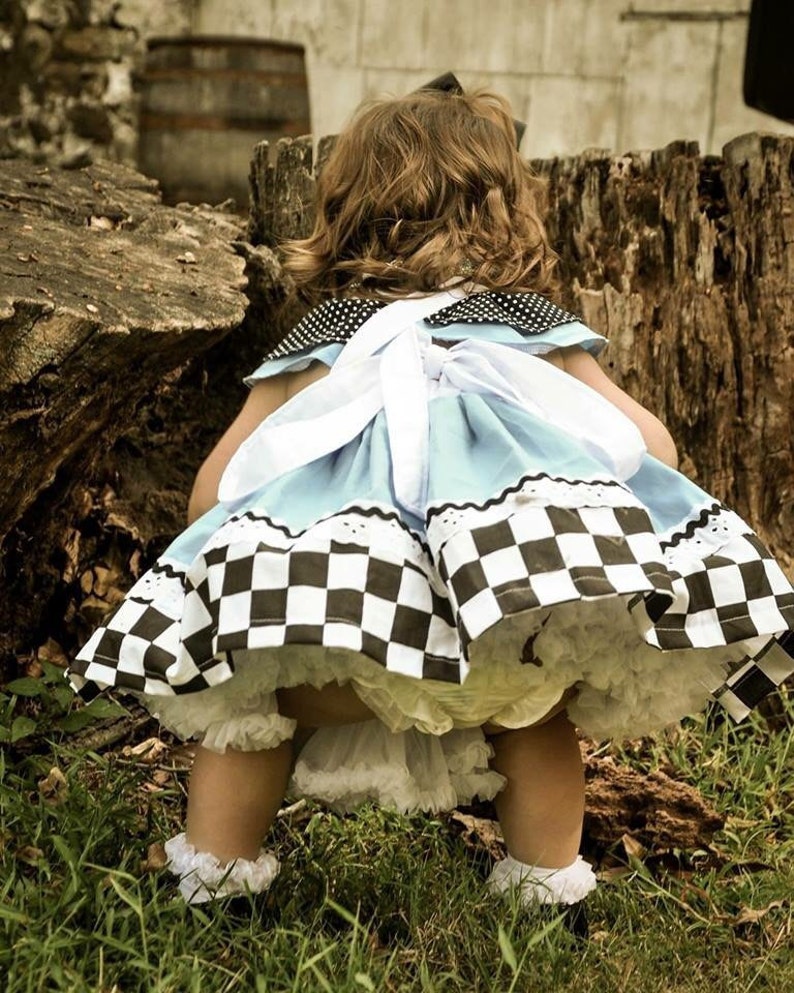 Alice in Wonderland Dress, Alice in Wonderland Costume, Alice in Wonderland Girls Dress, Alice in Wonderland Birthday Outfit, Alice Dress image 5