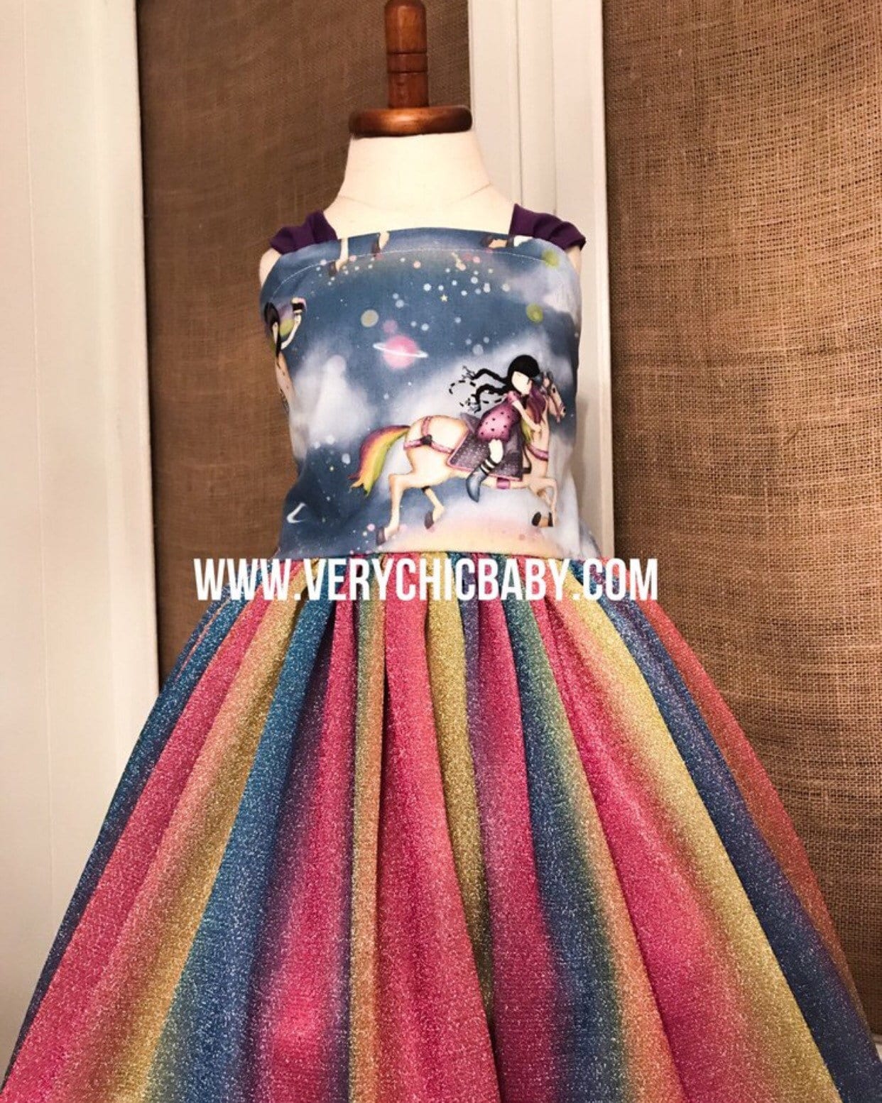 Unicorn Dress Unicorn Rainbow Dress Unicorn Birthday Dress