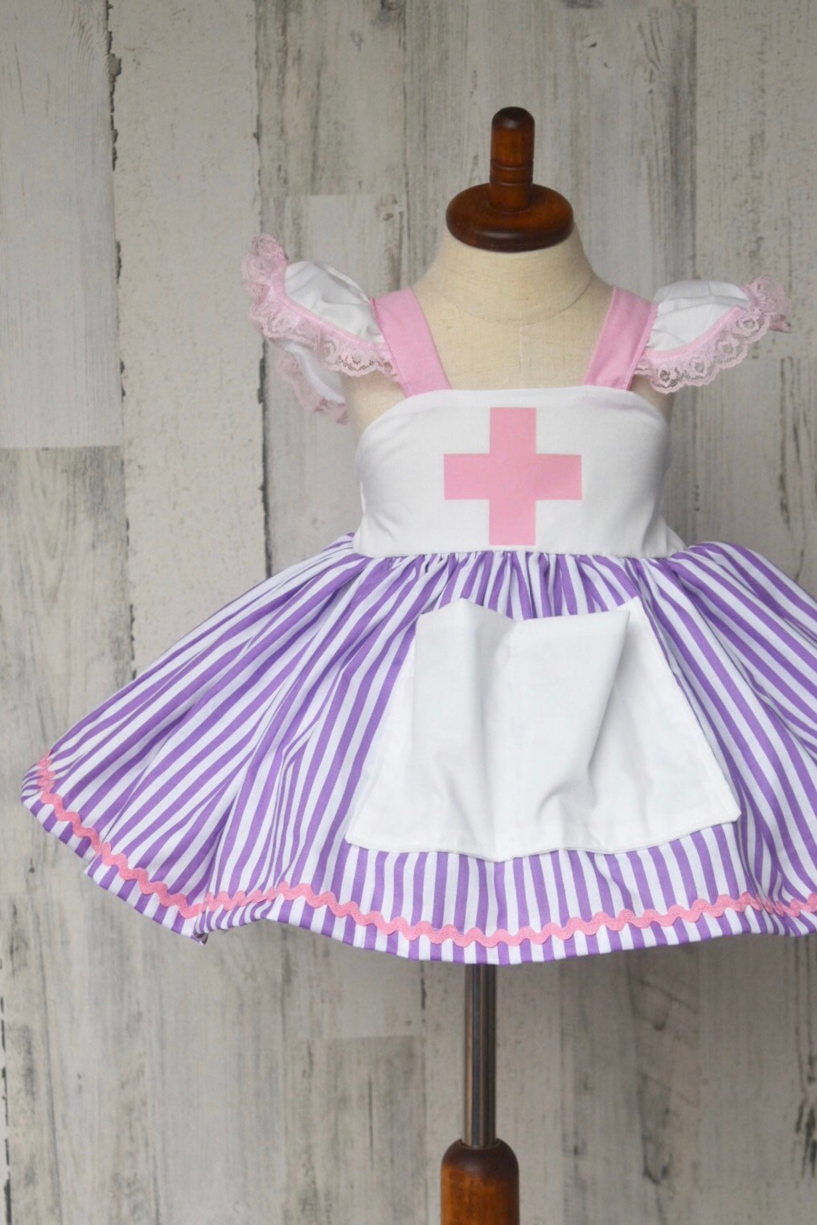Nurse Dress Girls Nurse Costume Etsy