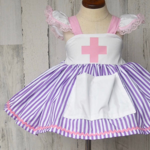 Robe d'infirmière, costume d'infirmière pour filles