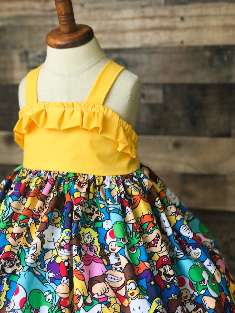 Robe Mario Brothers Robe Princesse Peach Super Mario Bros Etsy