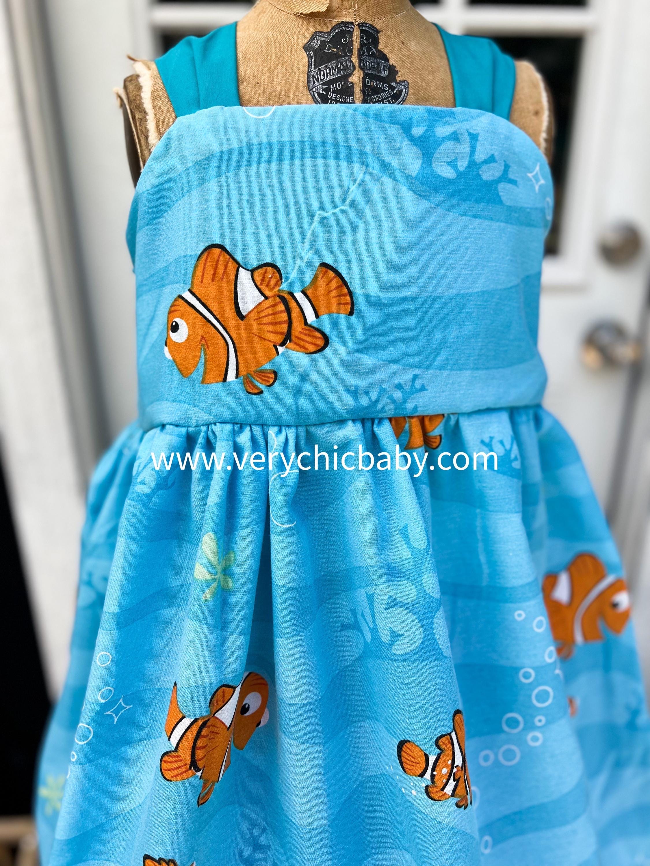 finding dory birthday dress Finding Dory Inspired Tutu Dress, Finding Nemo Inspired Birthday Party Outfit Size Nb to 12years
