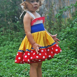 Snow White Girls Costume, Snow White Birthday Dress, Snow White Dress girls