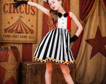 Ringmaster Costume, Circus Costume, Ringmaster Dress, Circus Birthday Outfit,  Pageant Dress,  Showman Costume, Ringmaster Showman