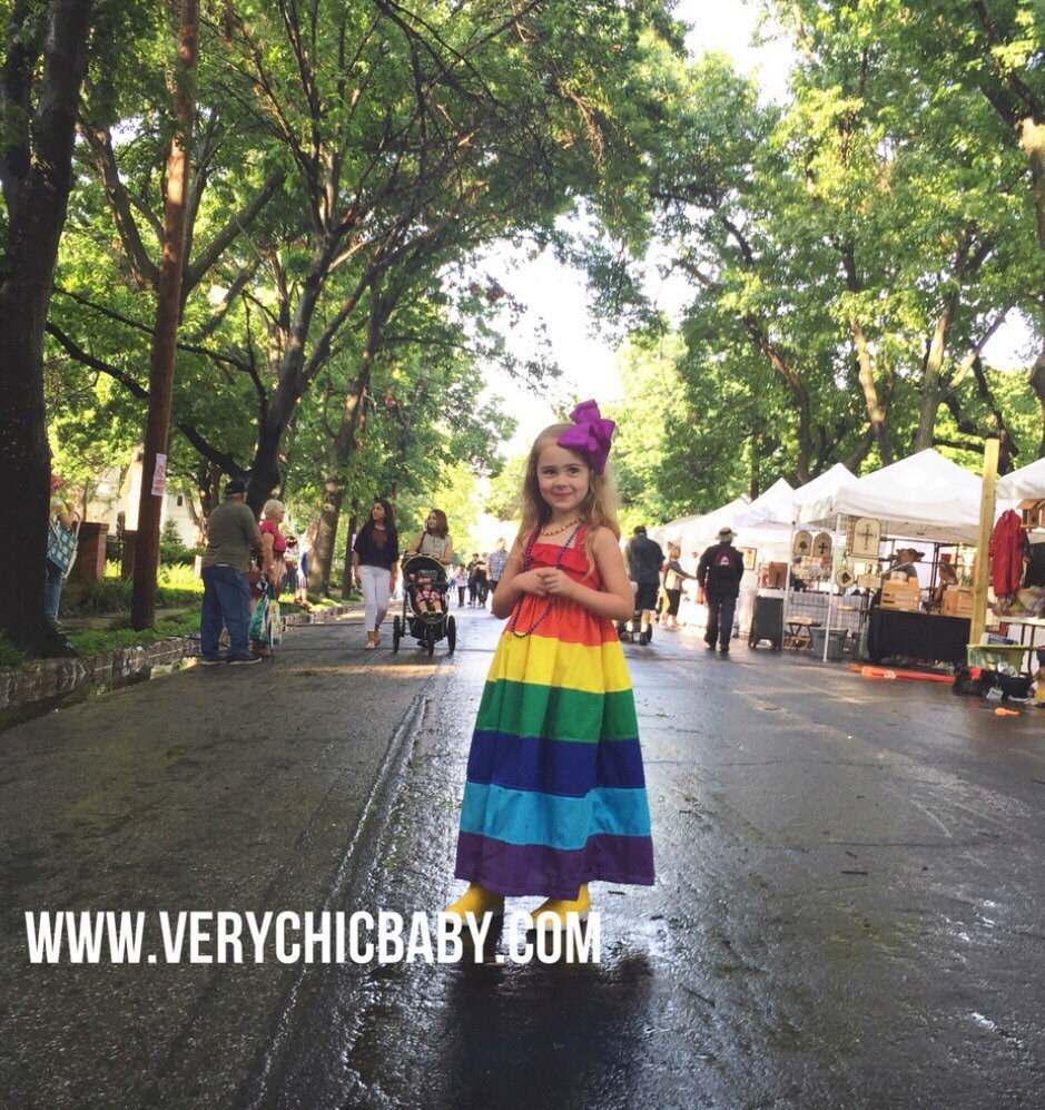 Rainbow Dress for Girls Rainbow Girls Dress Rainbow Maxidress Girls Rainbow Birthday Outfit Etsy UK