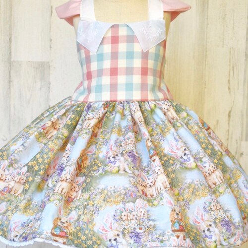 Easter Bunny Dress Easter Dress Girls Etsy