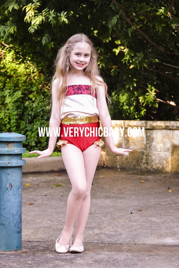 Girls Trapeze Artist Costume | Circus Birthday Outfit | Vintage Carnival Performer | Ringmaster Showgirl Costume | Greatest Showman Inspired