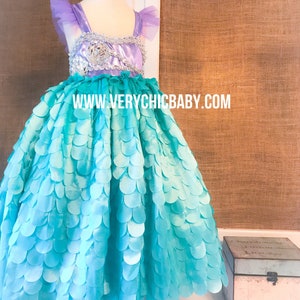 Mermaid Costume, Mermaid Costume Girls, Mermaid Dress, Ariel Dress, Little Mermaid Dress, Ariel Little Mermaid Costume, Ariel Costume image 2