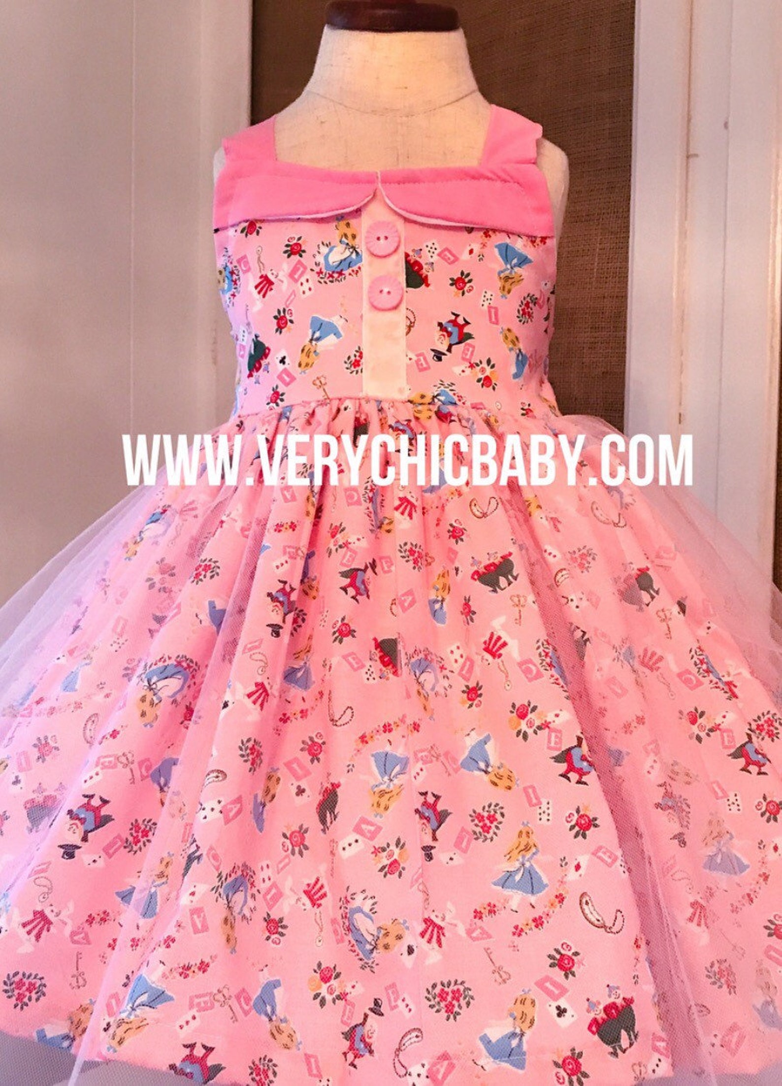 Alice in Wonderland Dress Alice in Wonderland Birthday Dress Etsy