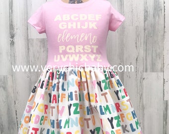 Kindergarten Dress, Back to School Dress, First Day of School Dress, Preschool Dress